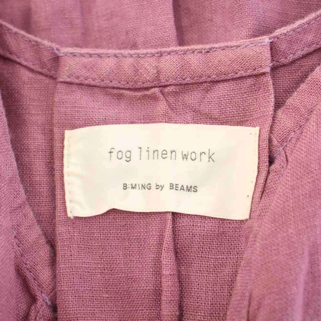 fog linen work リネン　ロング　ワンピース　パープル　半袖 楽天市場】即納 fog linen work フォグリネンワーク サーラ
