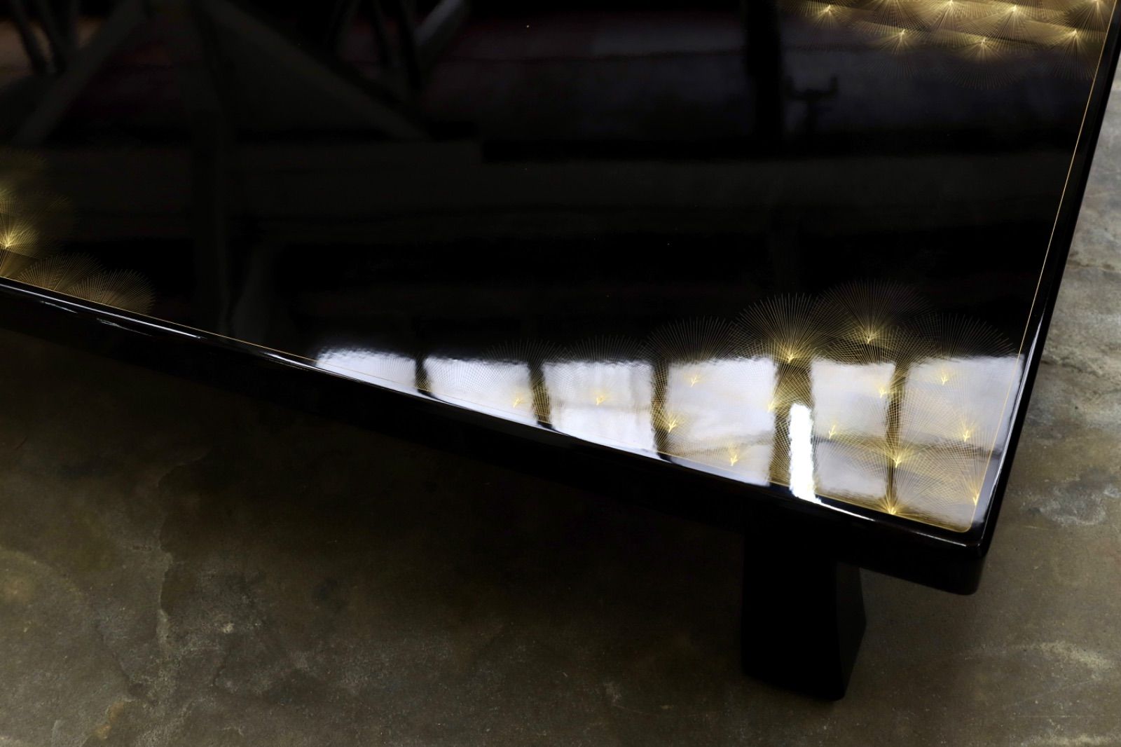 GMIS284 輪島塗 沈金師 福光満穂作 座卓 センターテーブル ローテーブル 和室 座敷 ローテーブル 和モダン 最 MARWIL-DEMENAGEMENTS_CH