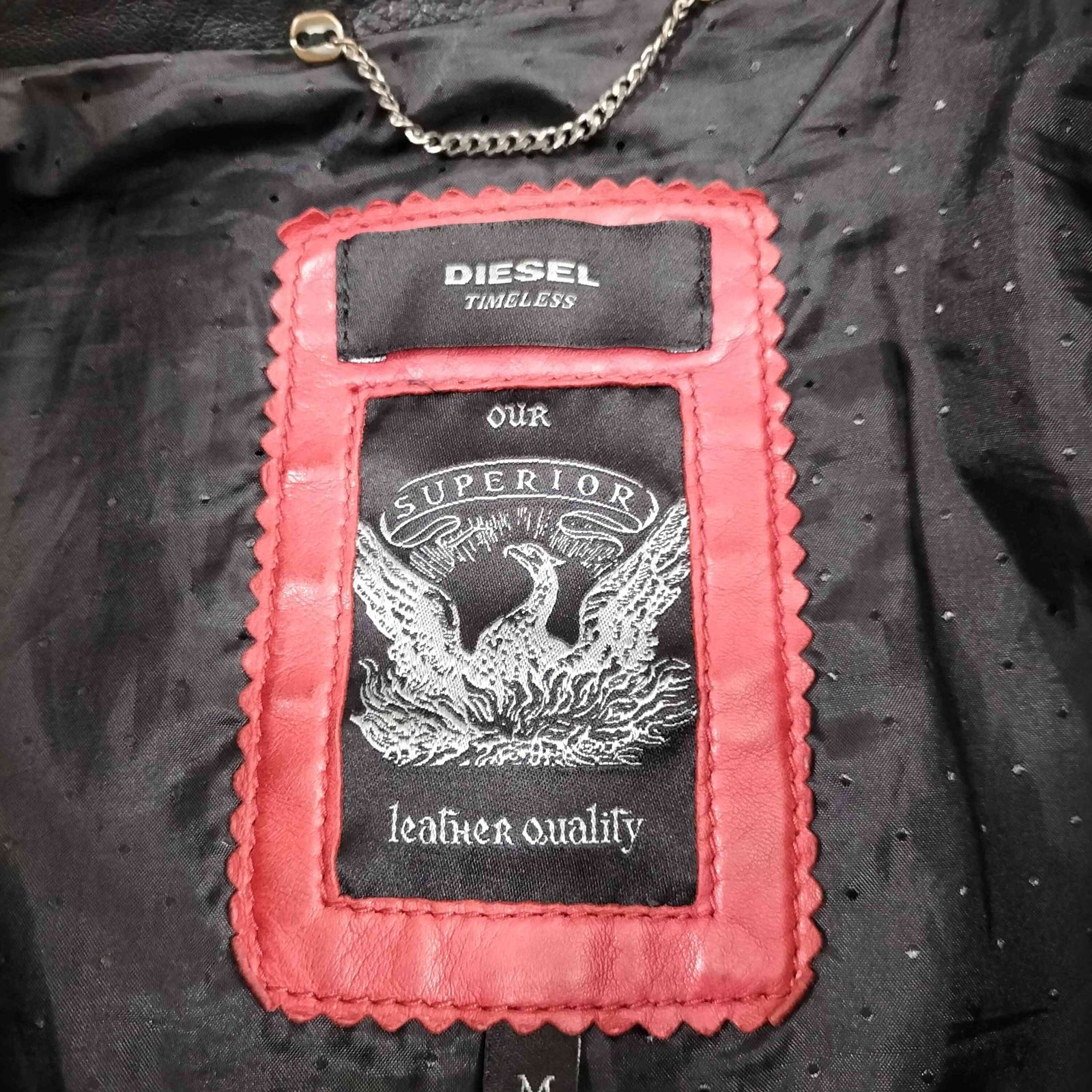 ディーゼル DIESEL timeless ラムレザーシングルライダース