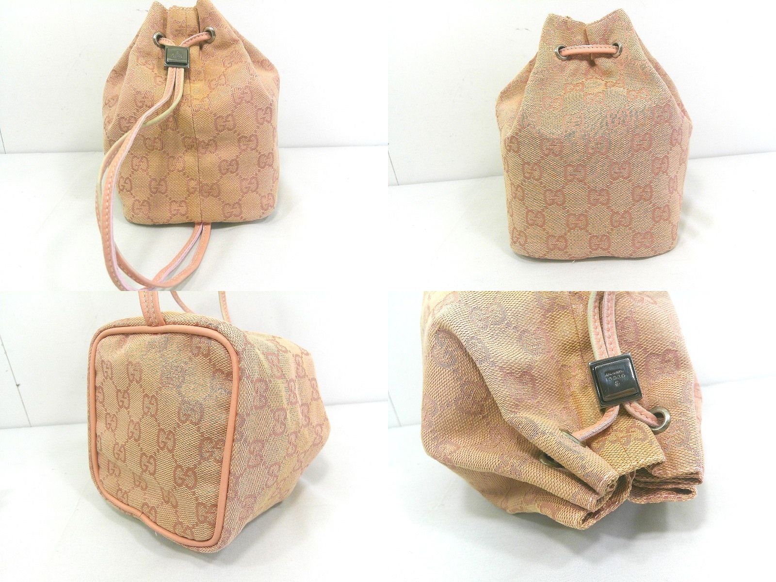 s25g-151kx【中古】GUCCI ｸﾞｯﾁ 巾着 ﾎﾟｰﾁ 039・0973・002113