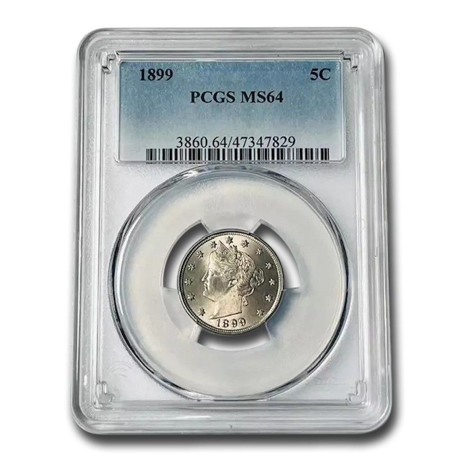 1899 Liberty Head V Nickel MS-64 PCGS