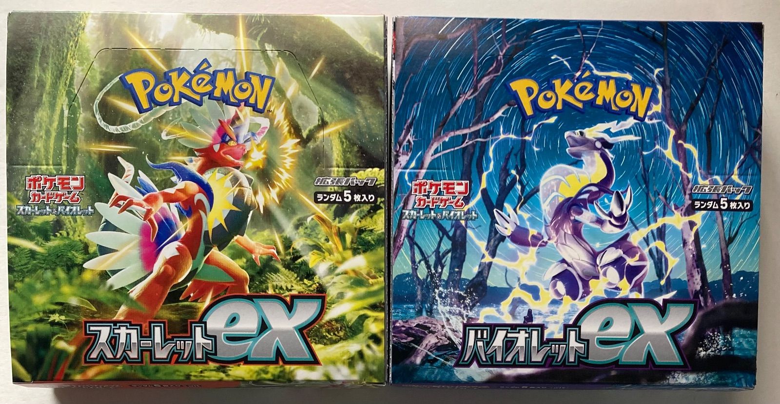 ポケモンカード スカーレットex バイオレットex 1BOXずつ - Box/デッキ