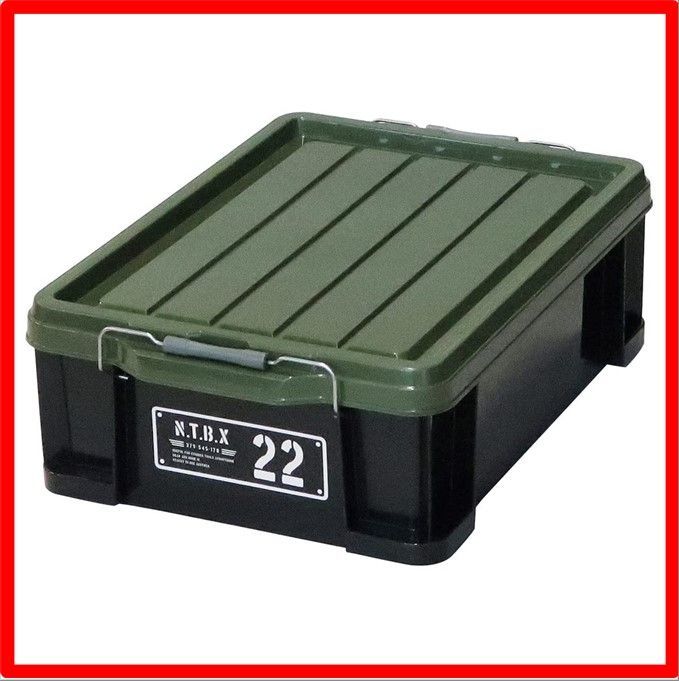 【送料無料 】 22X[幅約38cm] JEJアステージ(JEJ Astage) 収納ボックス [Xシリーズ NTボックス #22] ブラックグリーン 幅38×
