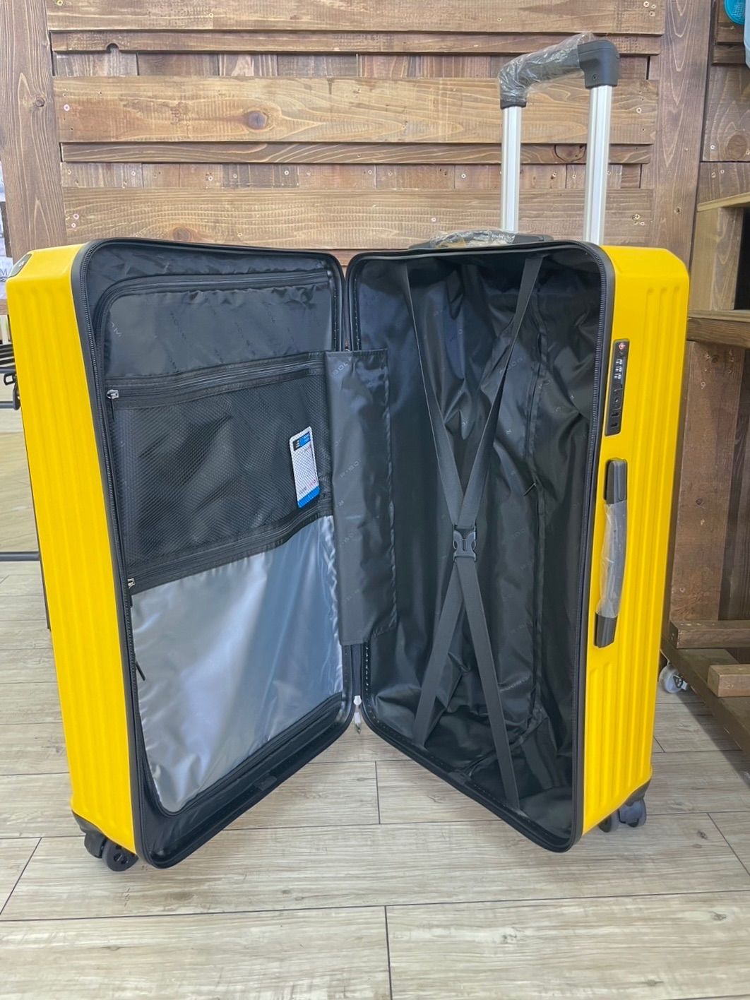 公式 【R-BOX】Mサイズ 多機能キャリーケース イエロー 軽量Lサイズ