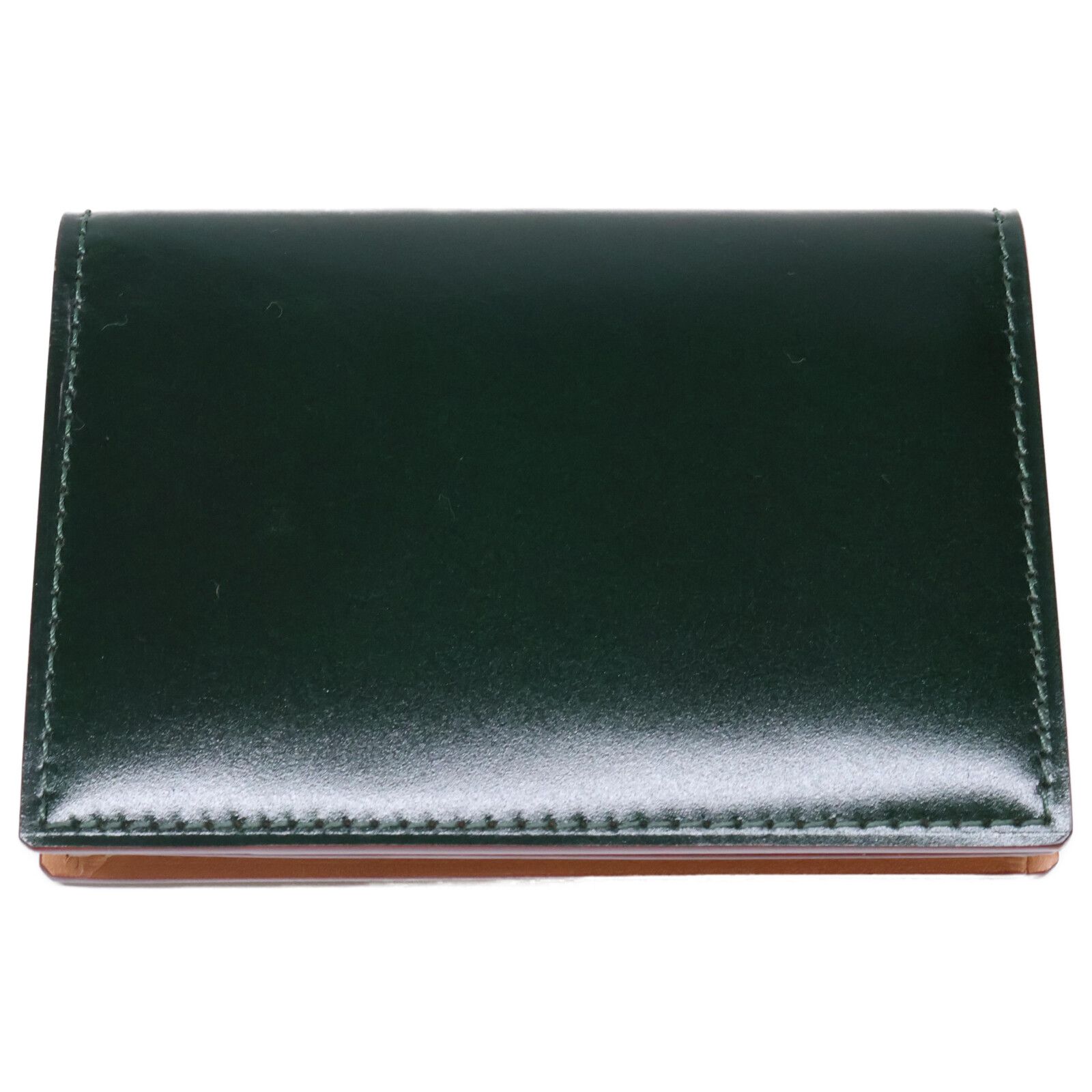 GANZO ガンゾ CORDOVAN コードバン 名刺入れ ダークグリーン CORDOVAN(コードバン) 通しマチ名刺入れ｜コードバン｜最高級の