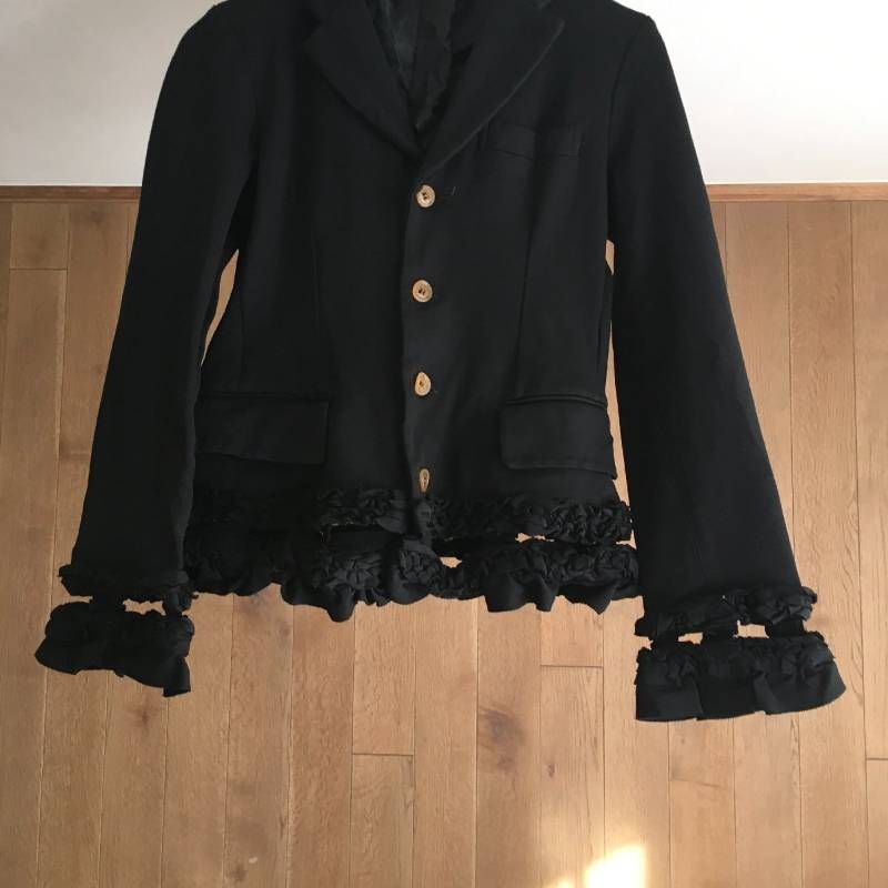 COMME des GARCONS コムデギャルソン フリルデザイン ジャケットS AD2008