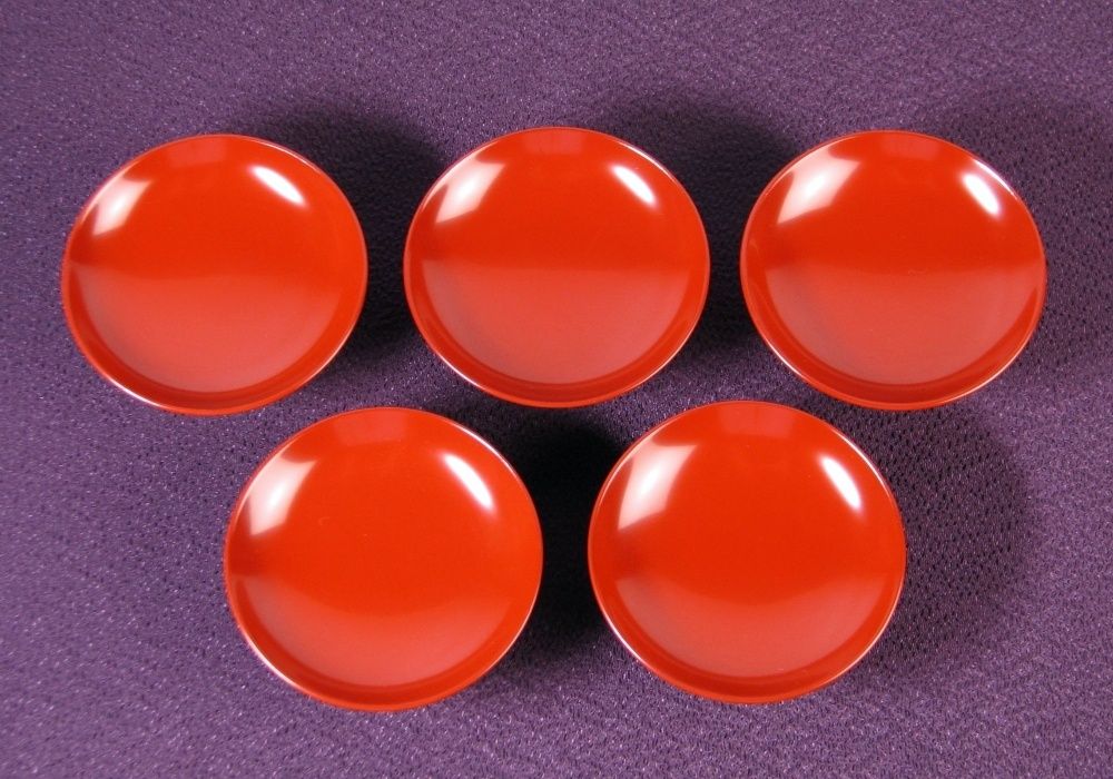 日常使いにぴったり 山中塗 前端雅峯作 小吸物椀5客 高さ 8.5cm 共箱 25i033 キュートな