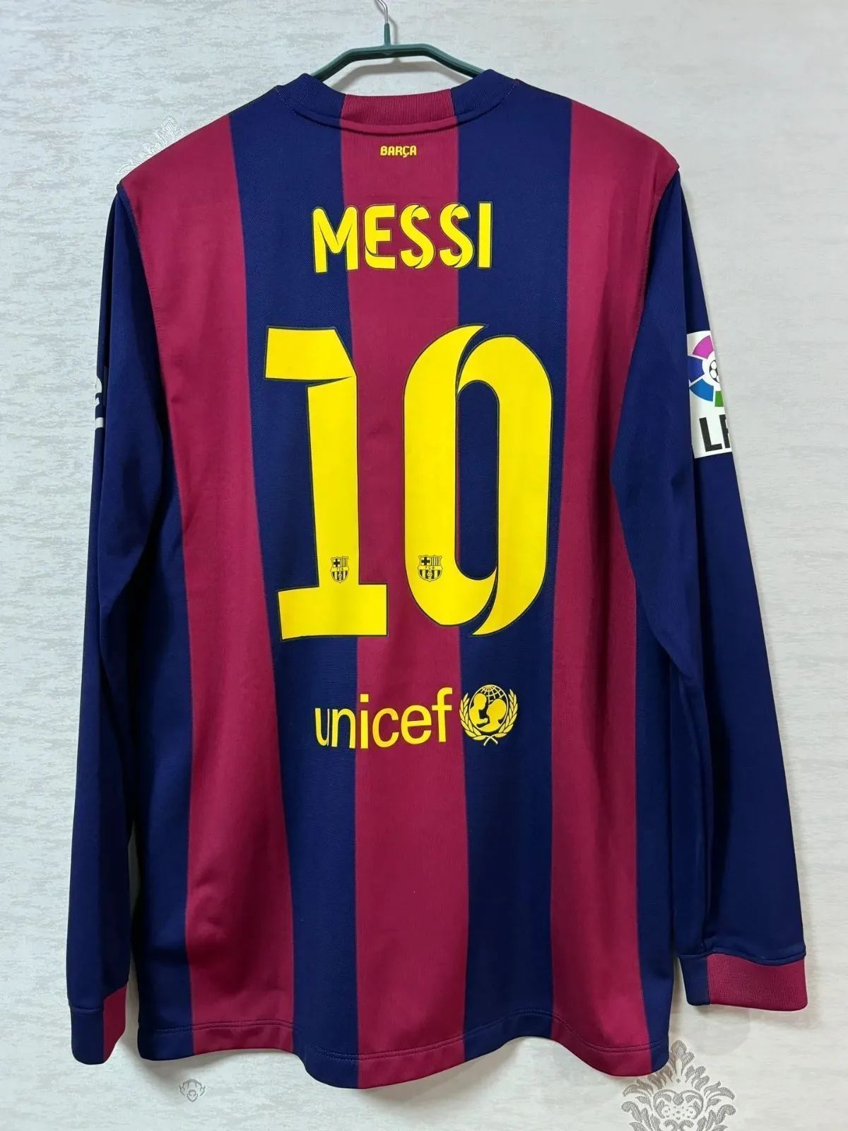 14-15 バルセロナ ホーム ユニフォーム長袖 No.10 メッシ
