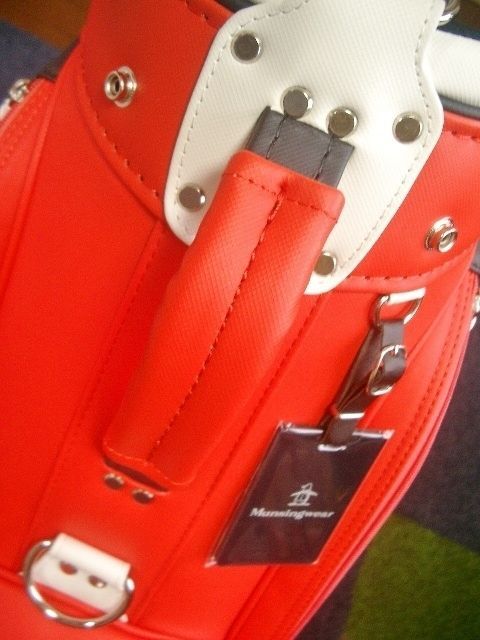 刺しゅう柄 オレンジ白