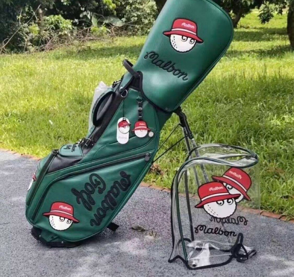 マルボンゴルフ malbon golf キャディバッグ スタンド型 緑 マルボン