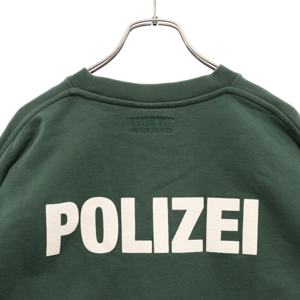VETEMENTS (ヴェトモン) 22AW POLIZEI CREW SWEAT ポリス プリント  