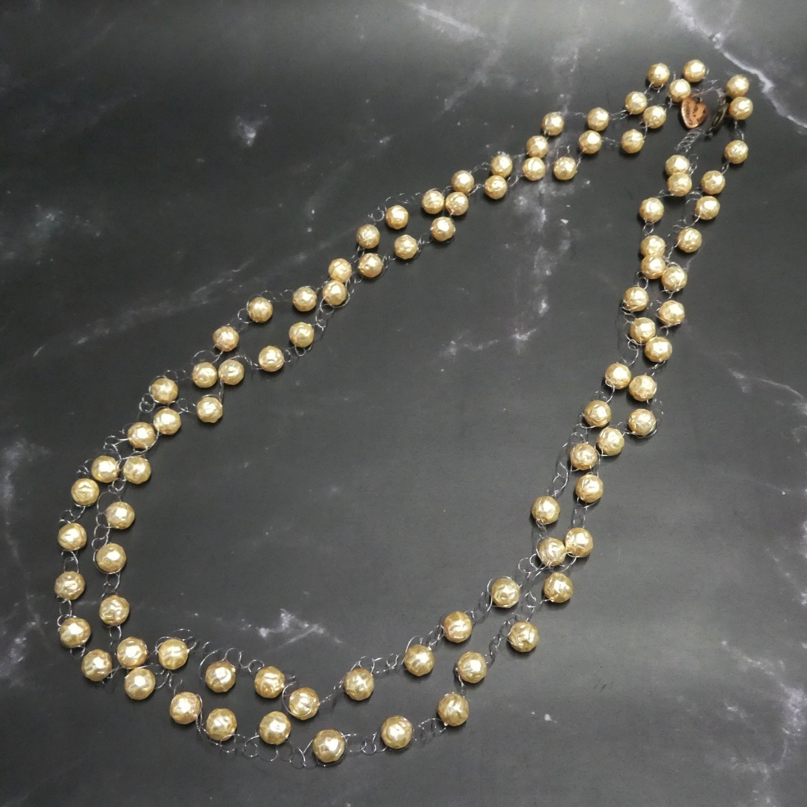 新品未使用‼️イタリア製　ミリイカレガリ　人気のパールロングネックレス ガラスパール＆クリアーガラス ネックレス | Milly Callegari (Women