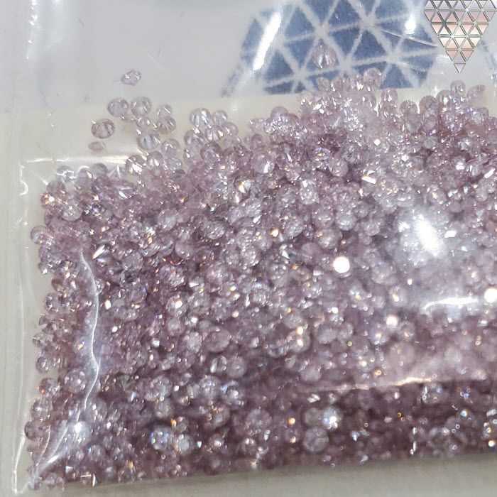 15 ピース 0.01 ct 合計 約 0.15 ct Fancy+ Pink ピンク 系 天然