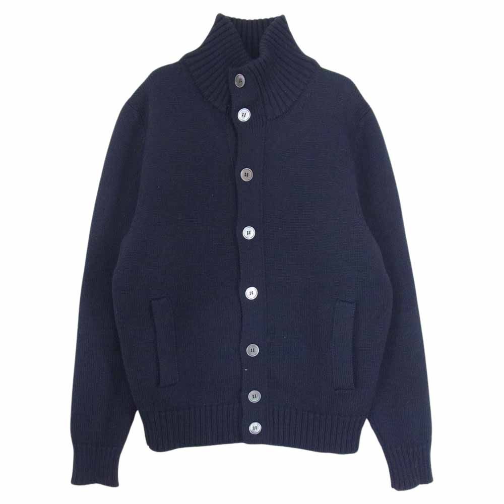 ZANONE ザノーネ カーディガン 7ETJP1 ZC239 イタリア製 KYOTO キョート WOOL CARDIGAN スローウエアジャパン  ハイネック ヴァージンウール ニット カーディガン インディゴブルー系 44【中古】 - メルカリ