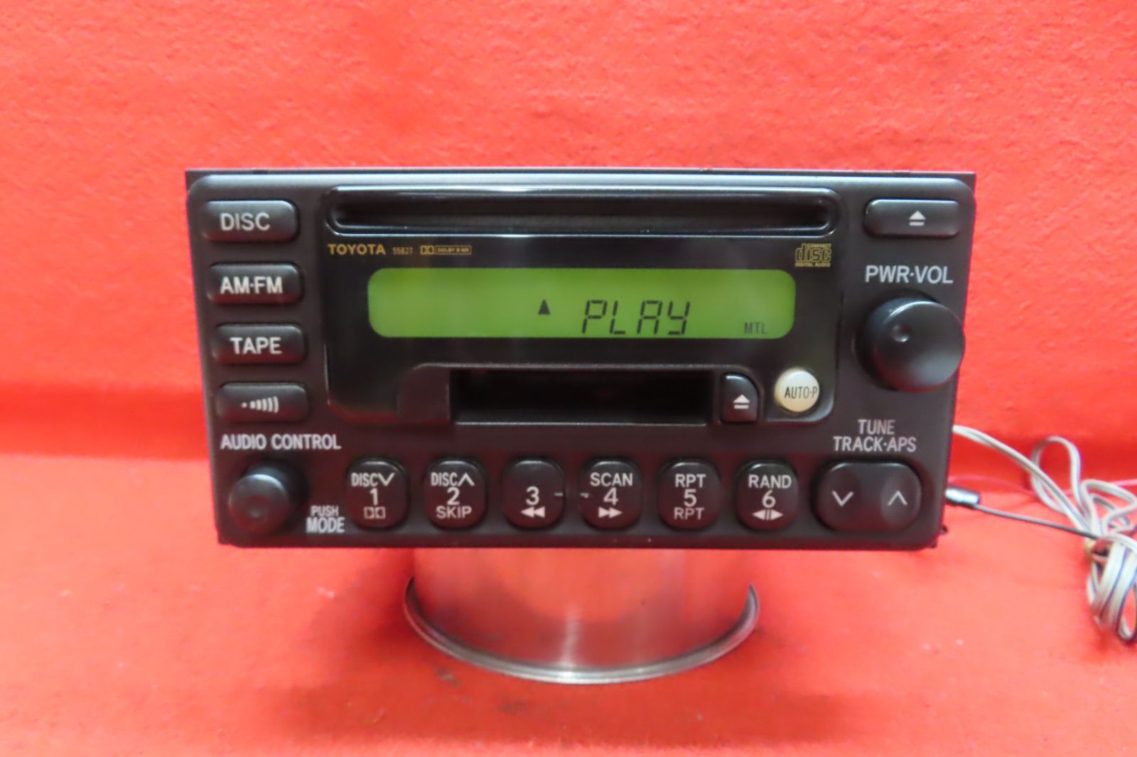 CS1099＊動作保証付/トヨタ純正 86120-2B660 CD カセットプレーヤー 
