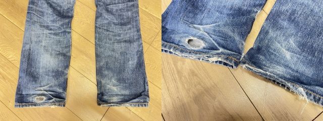 エヴィス ジーパン 【中古】 EVISU ジーンズパンツ No.2? ダメージ カモメ Gパン デニム / 59073