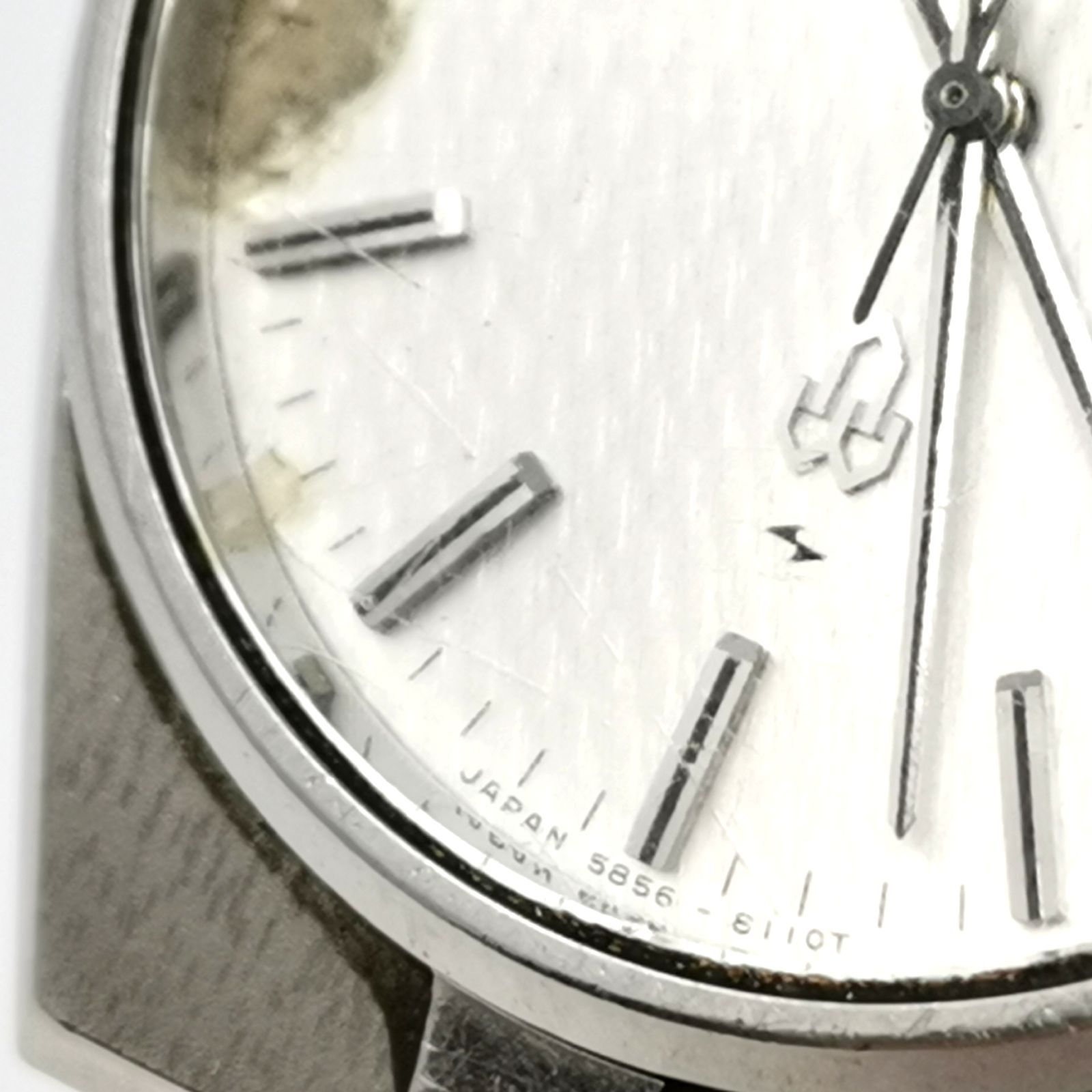 SEIKO セイコー KING キング クオーツ 5856-8090 文字盤シルバー（シミ 