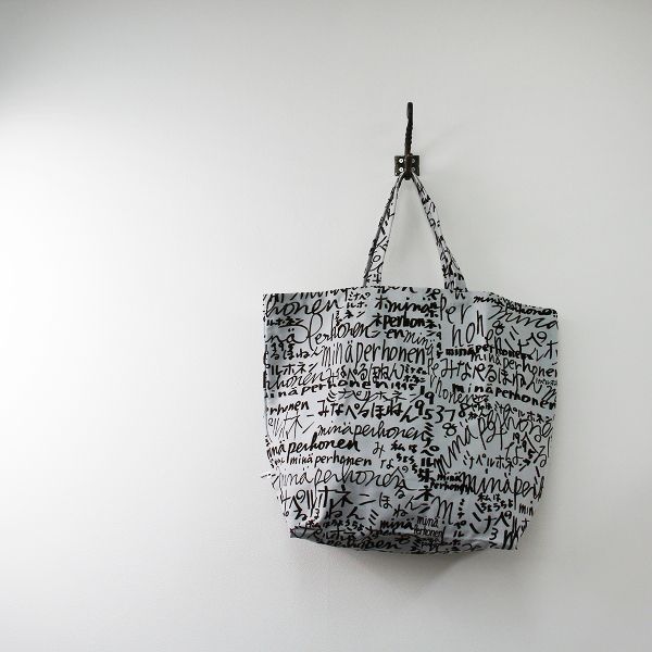 美品 mina perhonen ミナペルホネン minape フロッキーロゴプリント