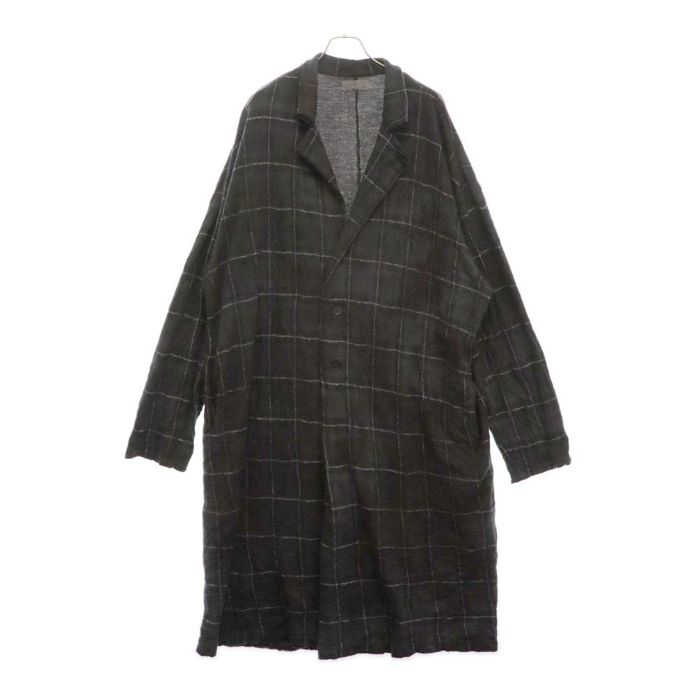 ヨウジヤマモトプールオム　チェックガウンコート HR-T12-980 Yohji Yamamoto POUR HOMME (ヨウジヤマモト プールオム) 20AW ムラ