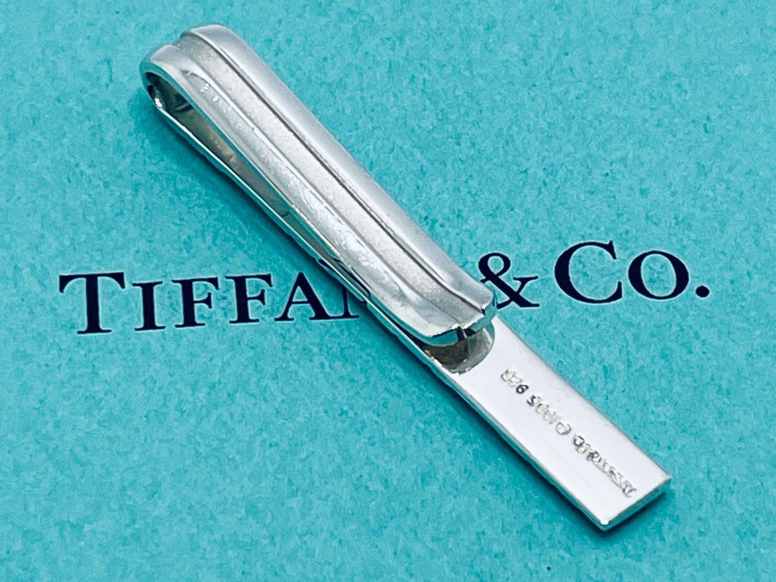 ティファニー TIFFANY ネクタイン アトラス シルバー 925 ティファニー アトラス 925 ロゴ ネクタイピン タイピン 研磨洗浄済み