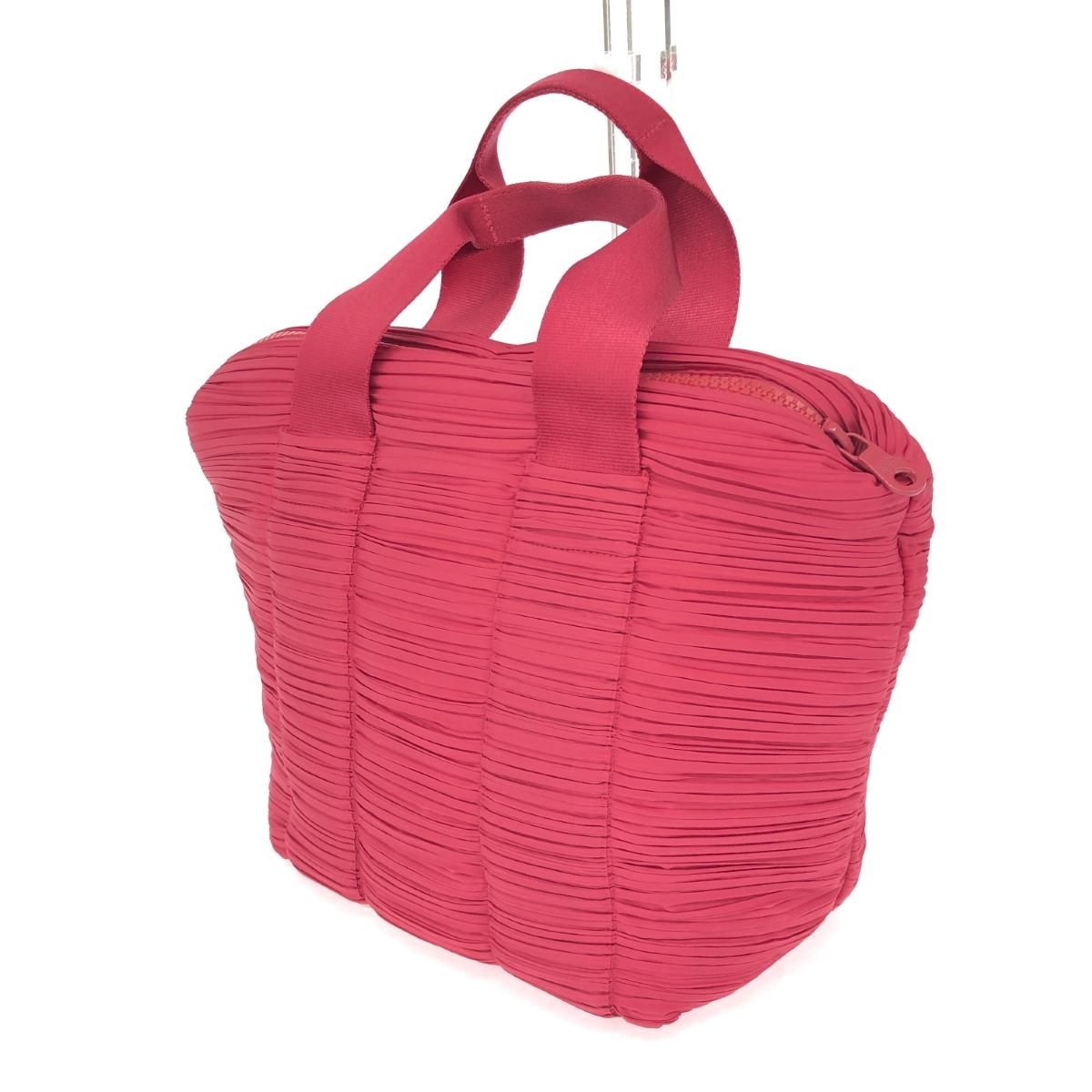 美品 PLEATS PLEASE プリーツプリーズ ハンドバッグ ピンク レディース 