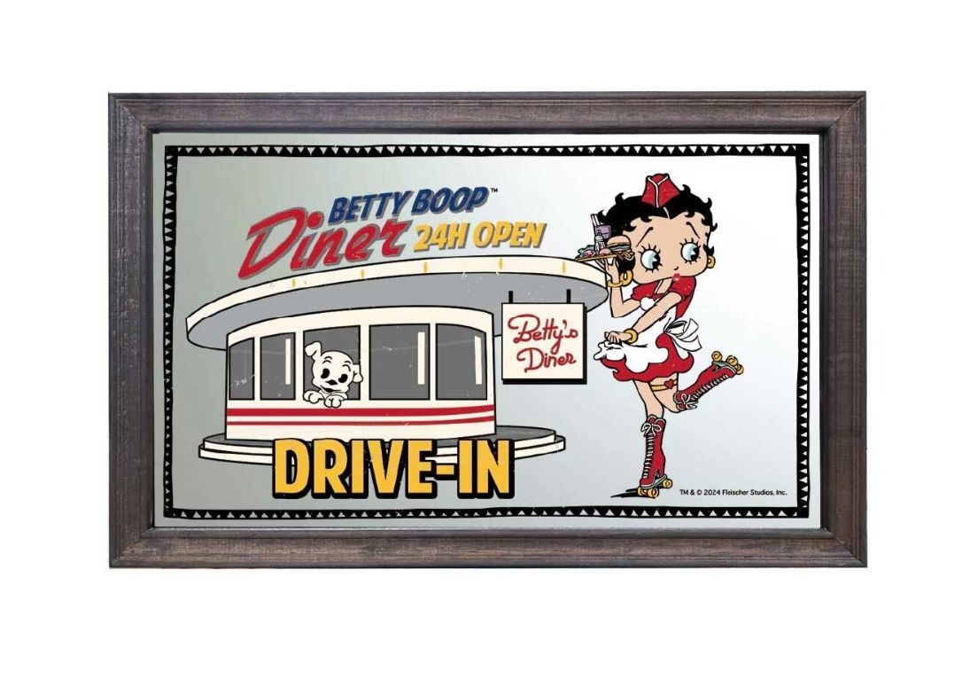 新品 パブミラー 鏡 ベティブープ ベティちゃん アメリカン雑貨 インテリア 新品 パブミラー 鏡 ベティちゃん ベティブープ アメリカン雑貨