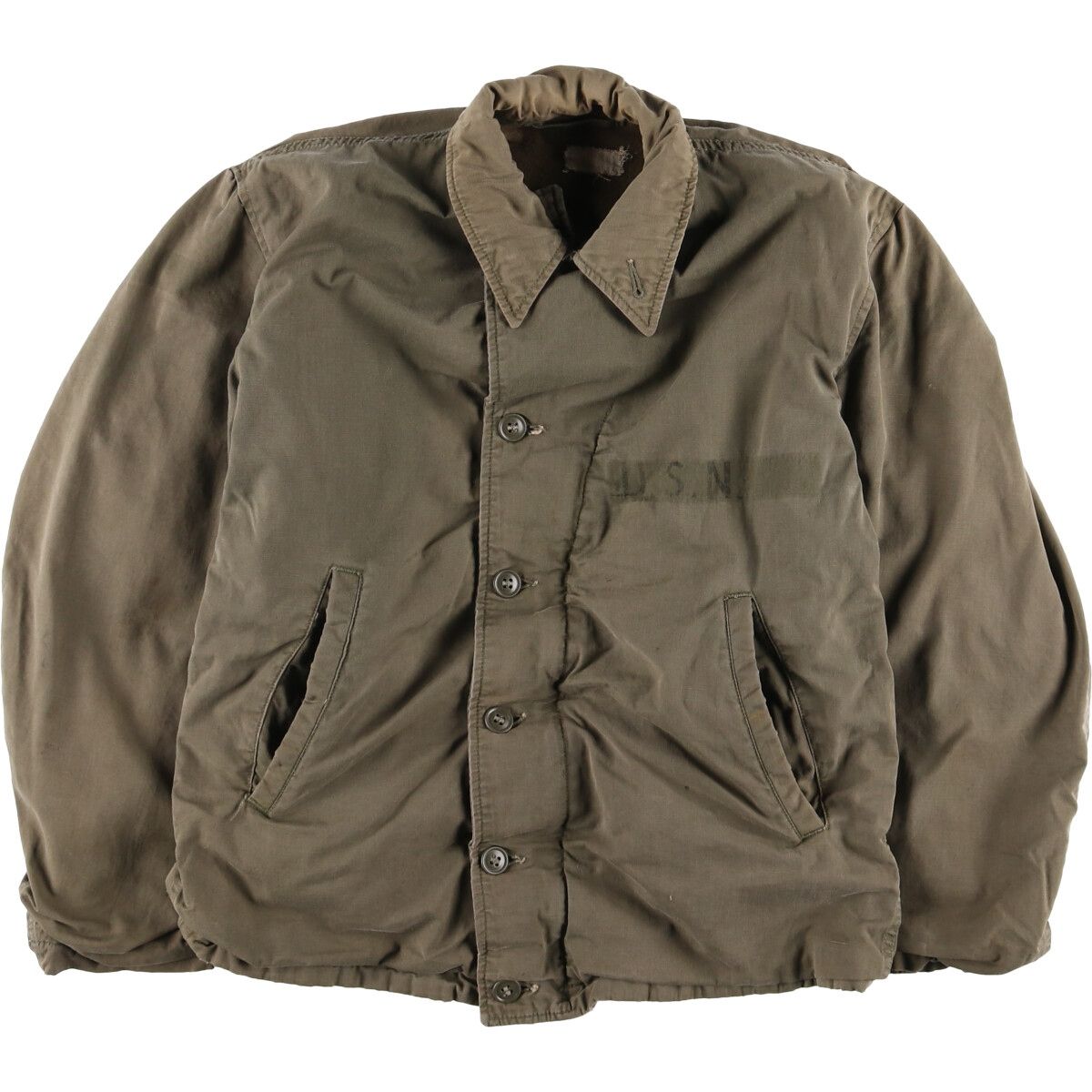 MILITARY - 米軍 実物 N-4 デッキジャケット 1137 1940年代 N4ジャケット U.S.ARMY NAVY DEPARTMENT 83848 米