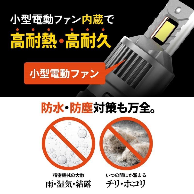 4200円OFF 純正HIDを爆光LED化に