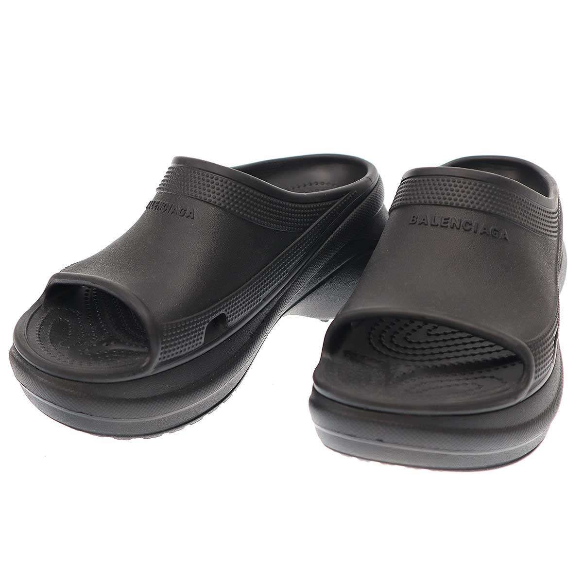 バレンシアガハードクロックス黒ミュール43 バレンシアガハード