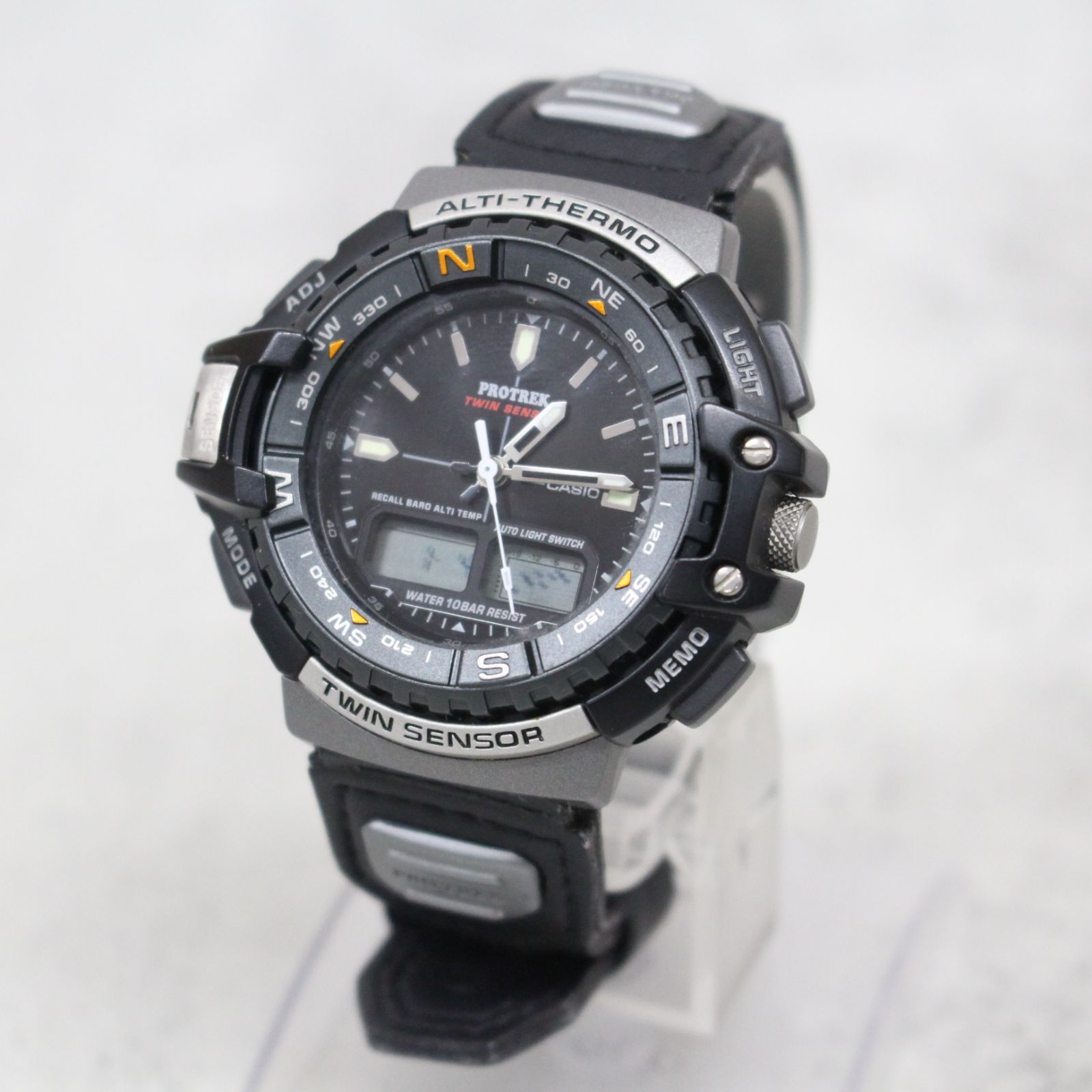 S164)CASIO/カシオ PRO TREK/プロトレック PRT-700 2334 TWIN SENSOR 