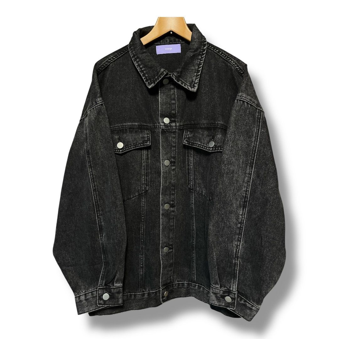 2/7に消します wee9s パーフェクトシルエットバディデニムジャケット perfect silhouette buddy denim jacket / black | wee9s