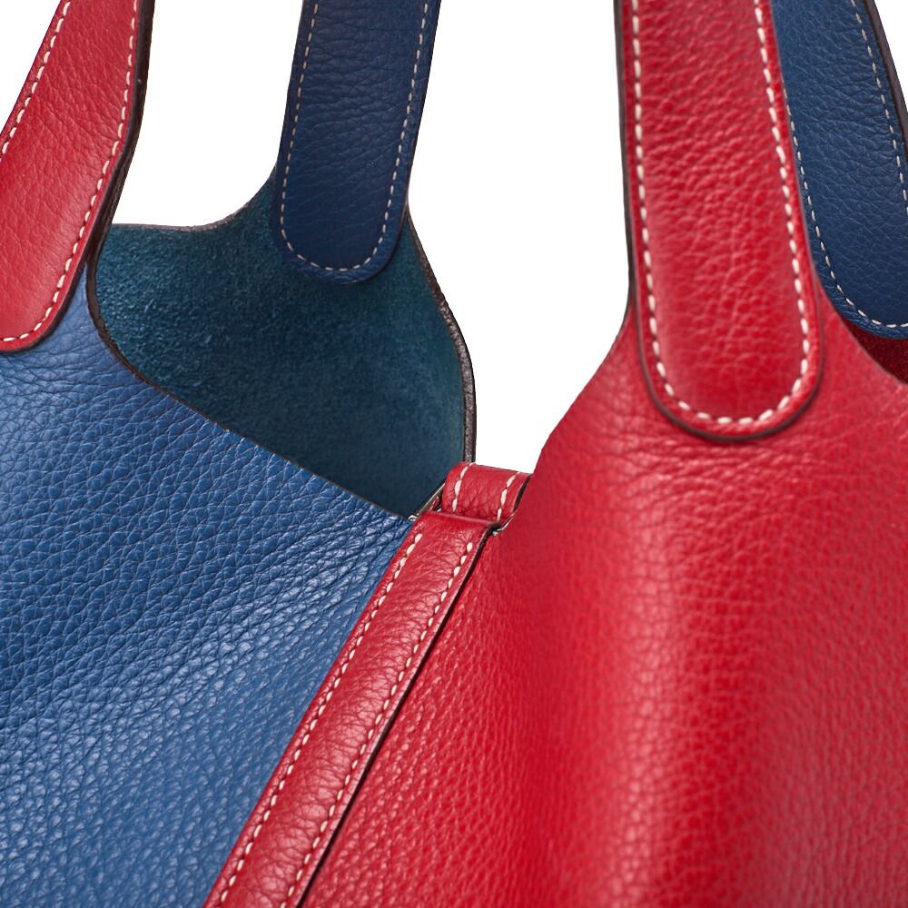 HERMES エルメス ピコタンロックMM バイカラー ハンドバッグ トリヨン  