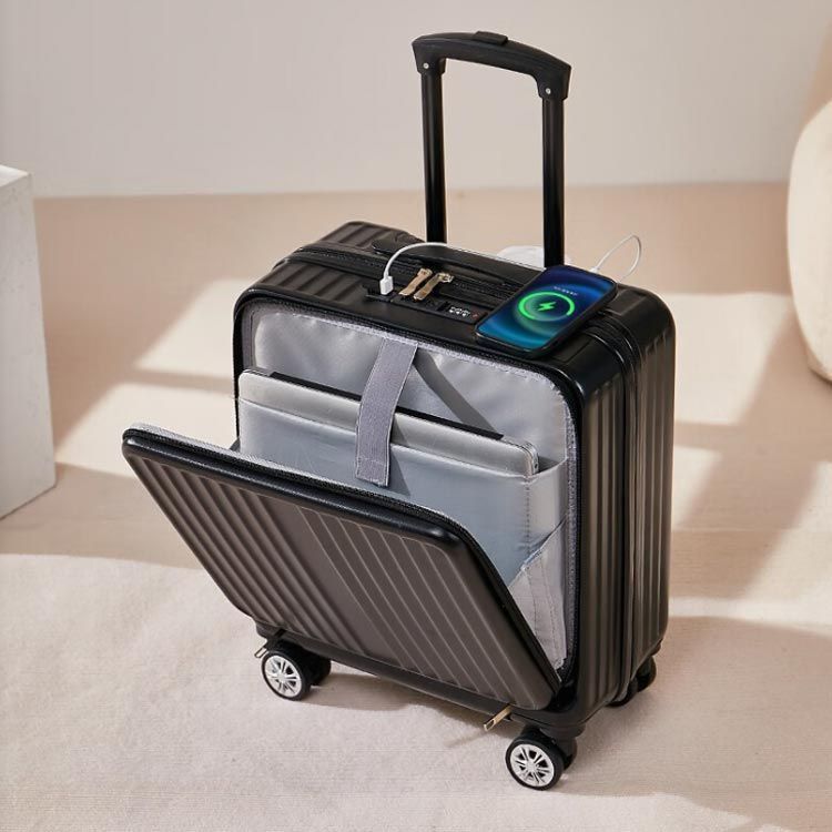 キャリーケース 機内持ち込み フロントオープン 静音 sサイズ 前開き 上開き USBポート付き 大容量 軽量 小型 国内 海外 旅行 仕事 出張 ビジネスキャリー ブランド スーツケース 多機能 多収納ポケット トランク 修学 海外 国内旅行 キャリーケース 機内持ち込み フロントオープン 静音 sサイズ 前開き