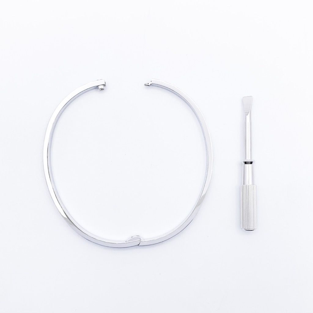 【保証書付】カルティエ ラブブレス WG 18 ホワイトゴールド 保証書付】カルティエ ラブブレス #18 SM WG ダイヤ 18 K18WG