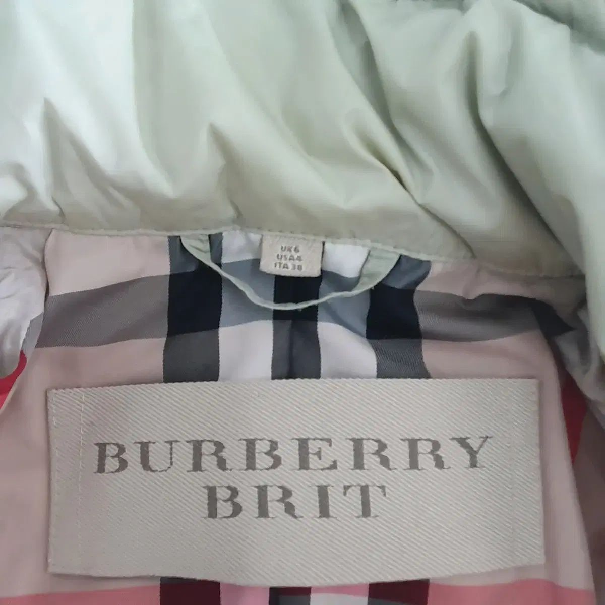 BURBERRY バーバリー アイボリー ダウン ブルゾン 90 ー 95