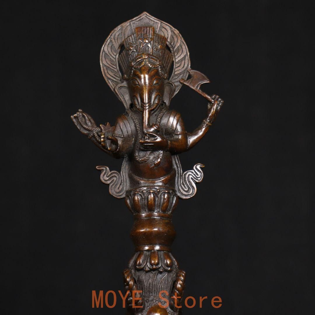 銅製 法器 象鼻金剛降魔杵 招財 辟邪 開運 装飾品 工芸品 置物 銅製 法器 象鼻金剛降魔杵 招財 辟邪 開運 装飾品 工芸品 置物zw0829