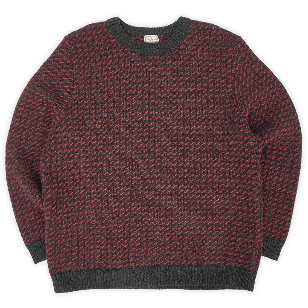 エルエルビーン L.L.Bean 80s 80年代 バーズアイ柄 ウールニット