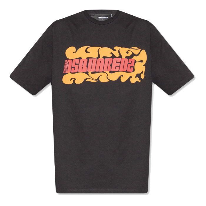 新品「100%正規品」 DSQUARED2 ディースクエアード Mサイズ Tシャツ [S74GD0384] SCOUT ロゴプリント ブルー イタリア 春夏 18SS DSQUARED2 ディースクエアード 半袖 Tシャツ ホワイト⁄100