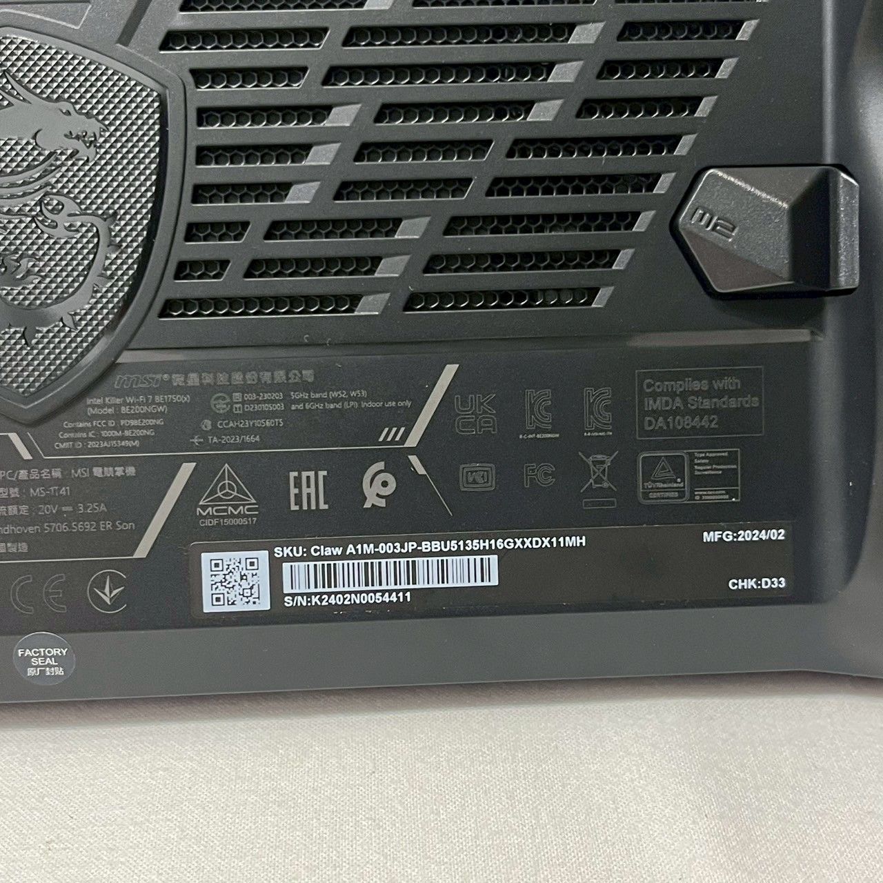 属品完備|保証書あり|No.3497