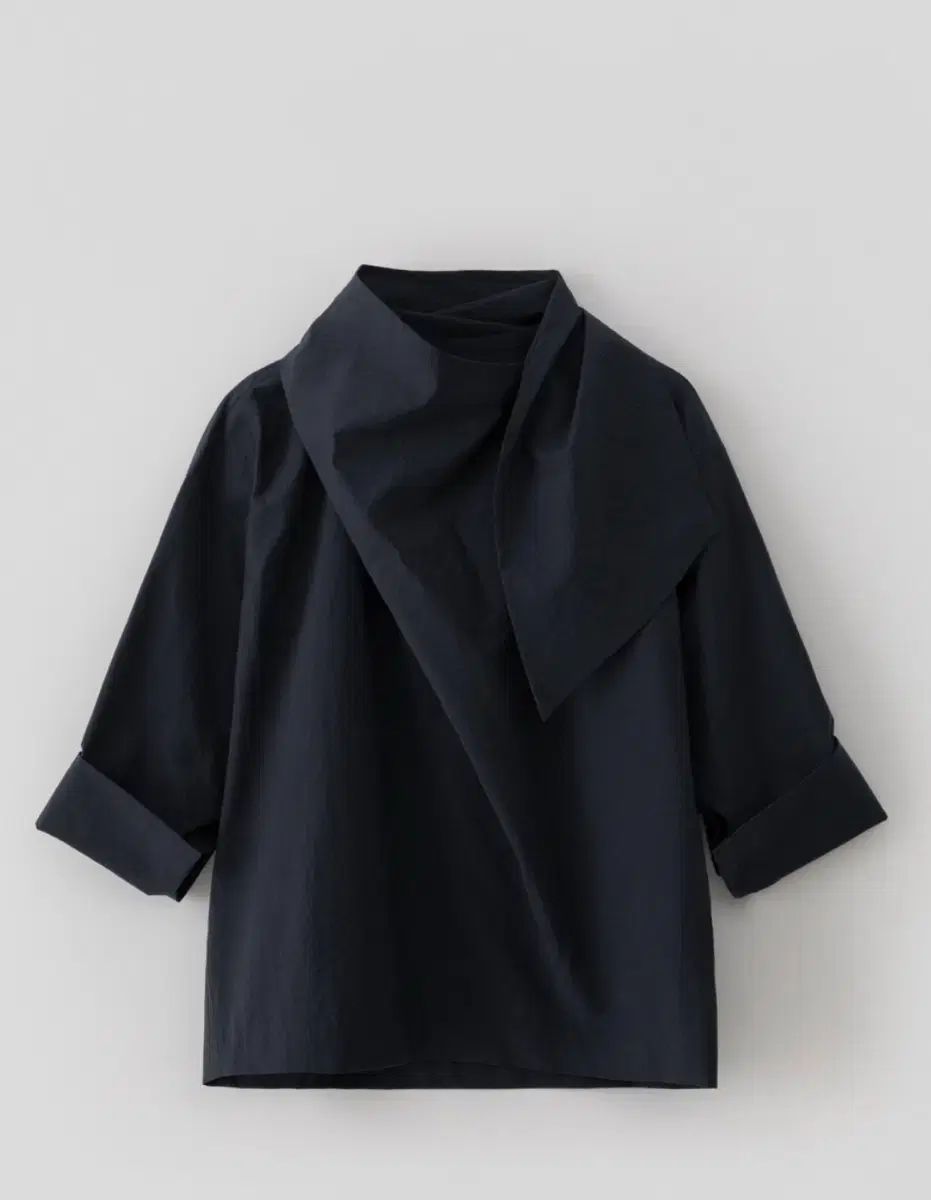 RRACE レース タイ ブラウス ネイビー
