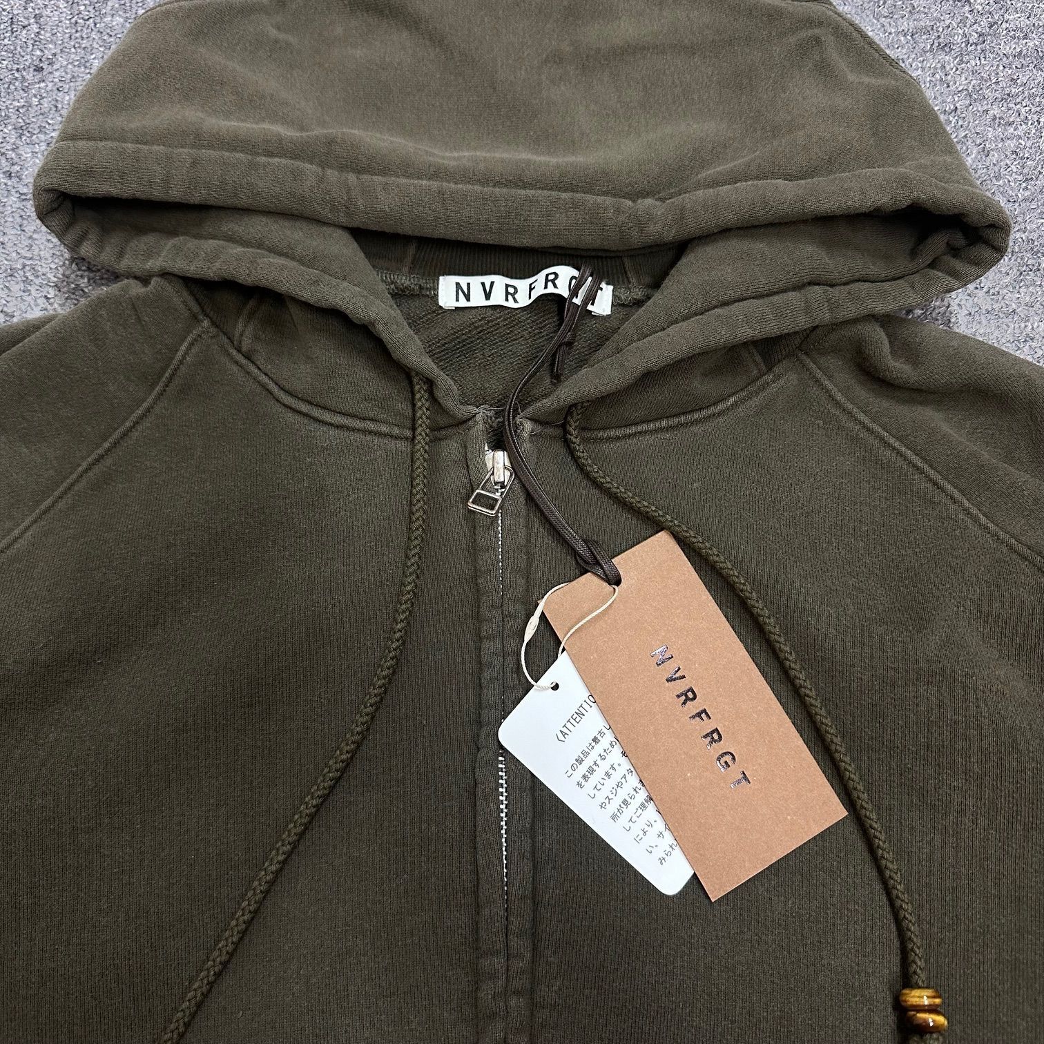 参考上代44000円 未使用品 NVRFRGT 24AW PANELLED ZIP UP HOODIE 
