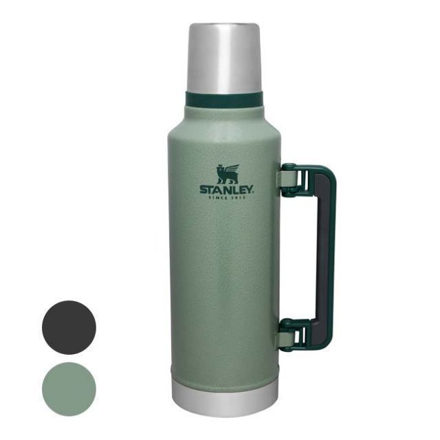 アウトドアに最適な大容量 STANLEY スタンレー クラシック真空ボトル ステンレス製携帯用魔法瓶 1.9 L 2 QT QQ コストコ 10-11348