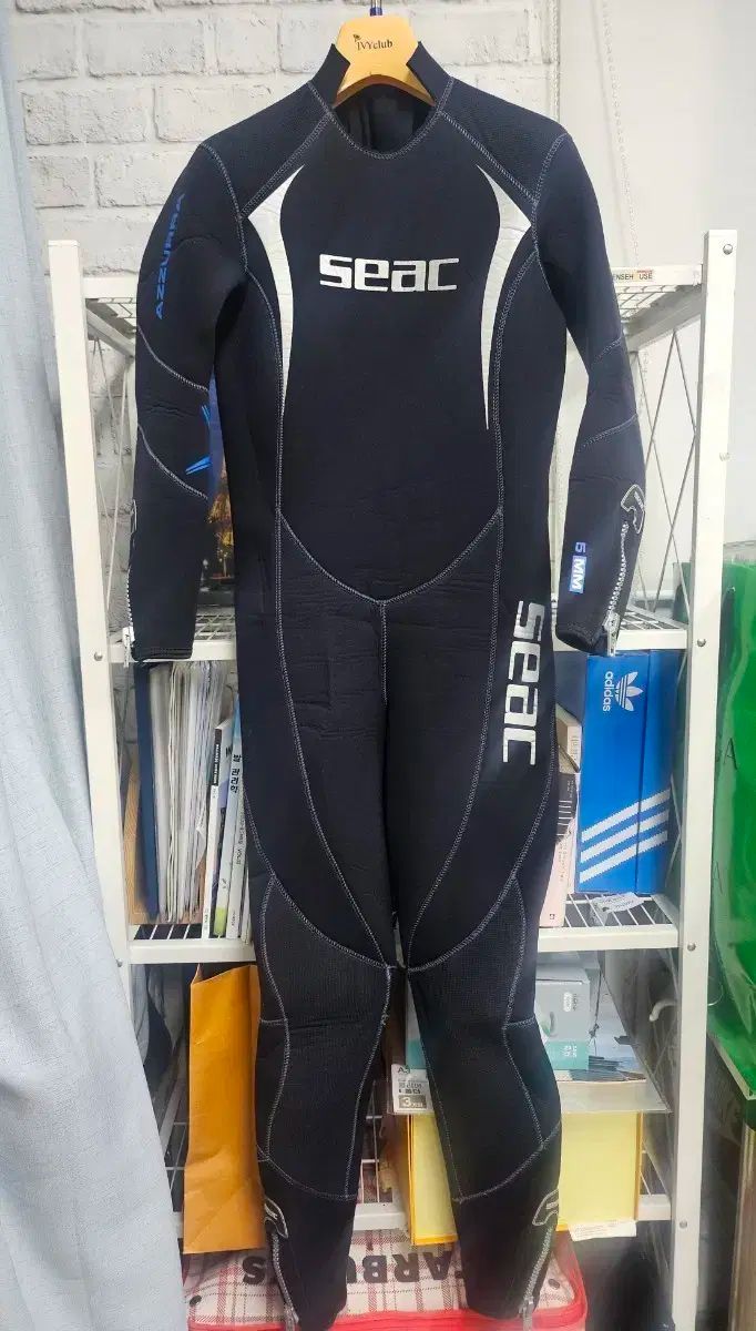 SEAC シーク 5mm ウェットスーツ メンズ S ネオプレン XD18