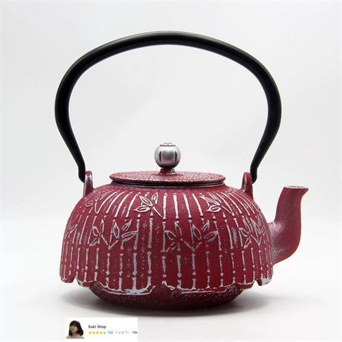 鋳鉄製鉄瓶 ステンレス茶こし付き 鉄瓶 鉄器 急須 ホーローなし