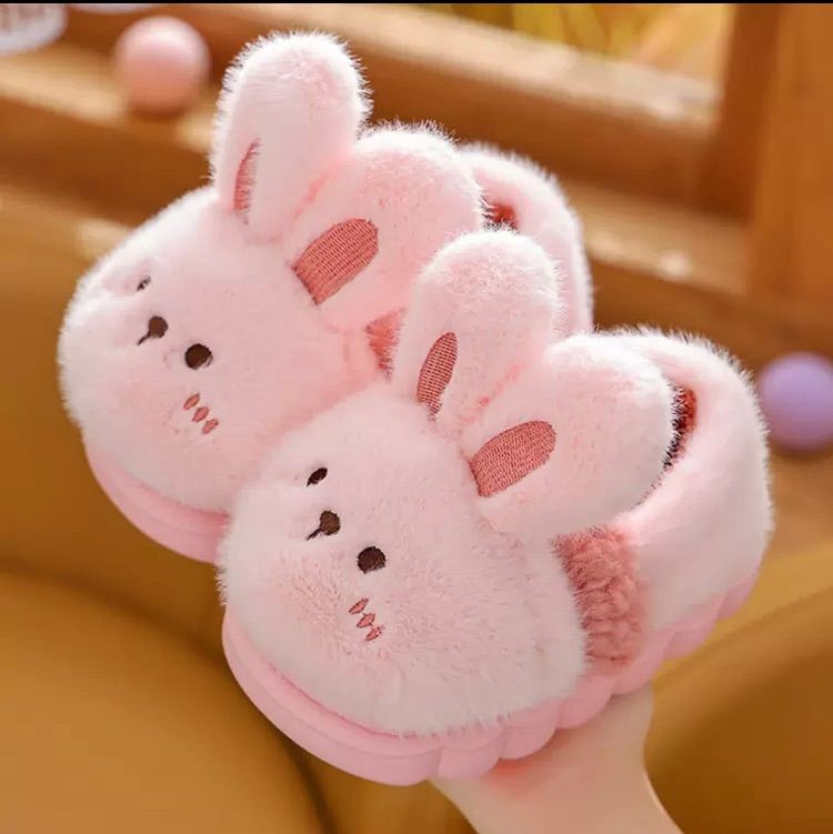 子供用ルームシューズ スリッパ 厚底ふわふわのあったかスリッパ