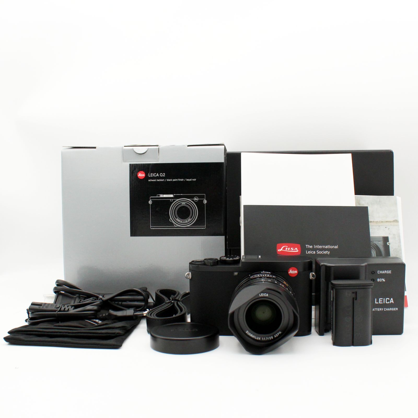 極上品】LEICA ブラックアルマイトデジタルカメラ Q2#5825 極上品】LEICA ブラックアルマイトデジタルカメラ Q2#5825