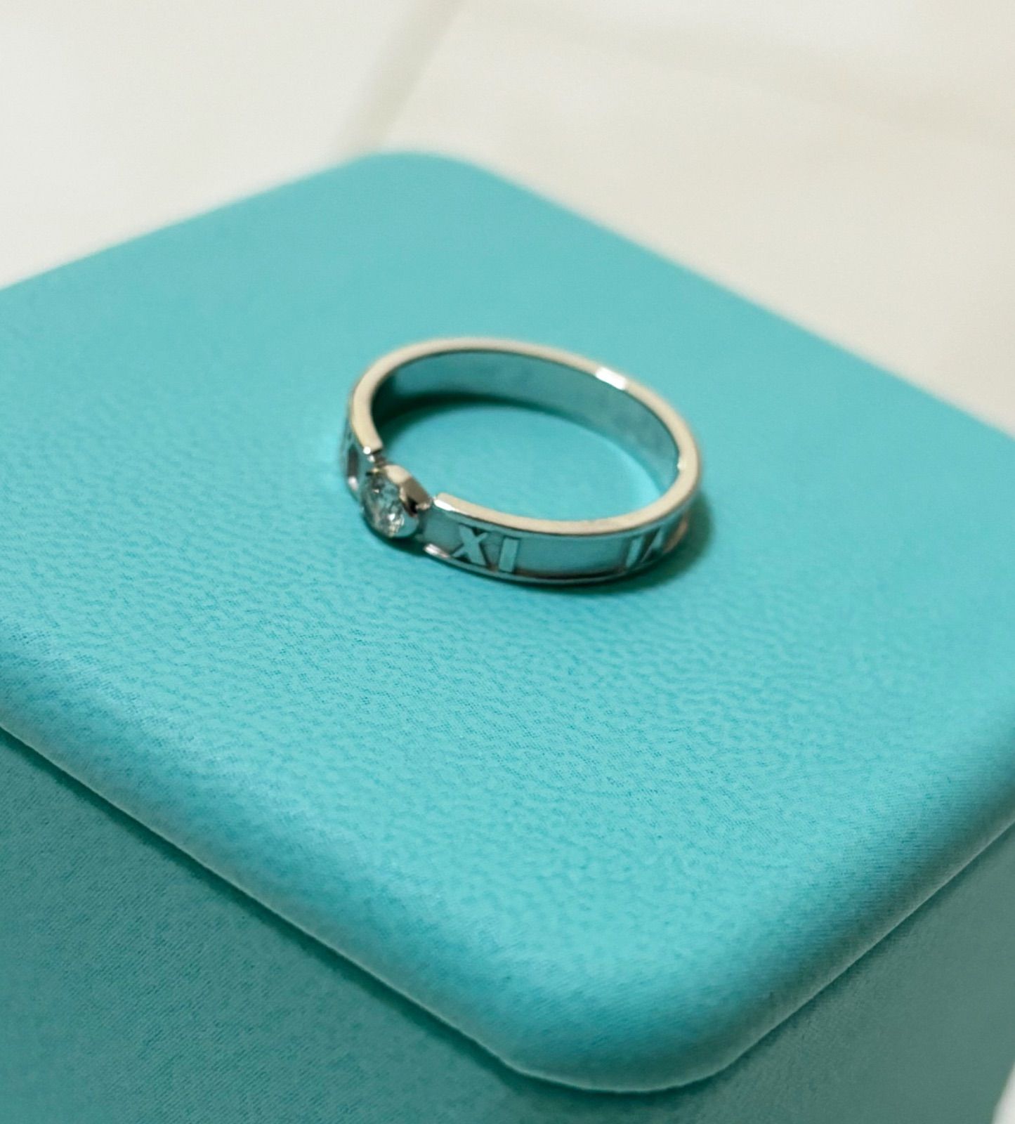 Tiffany&Co. ティファニー アトラス リング WG ダイヤ 指輪