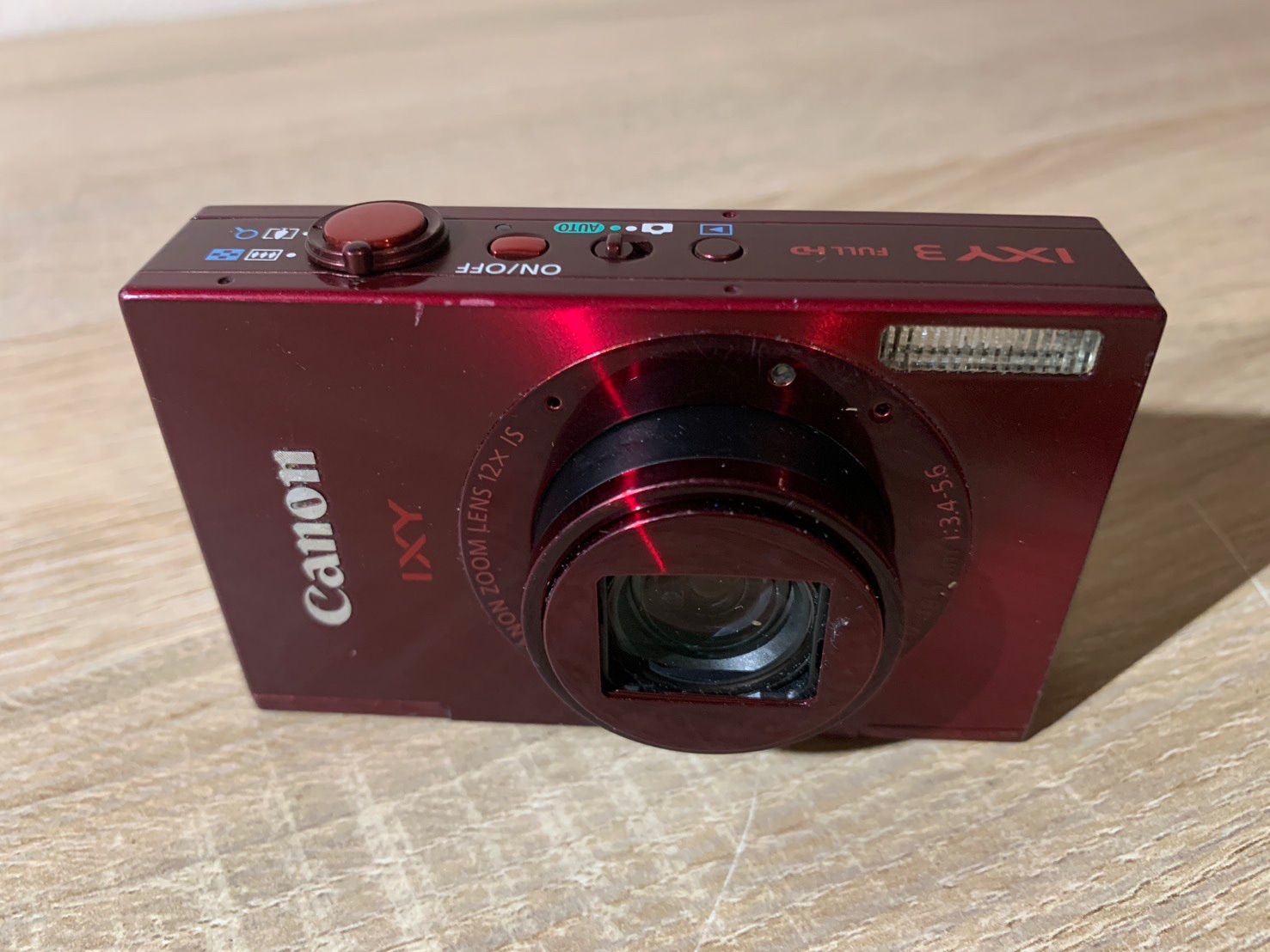 5871 Canon IXY 3 ワインレッド デジカメ 動作確認済み - メルカリ