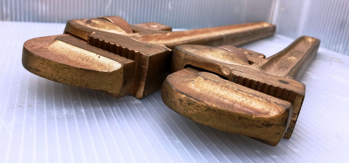 とにかく安い！ 品 トラスコ 防爆パイプレンチ2本セット 300ｍｍ 450ｍｍ 安い！かわいい！