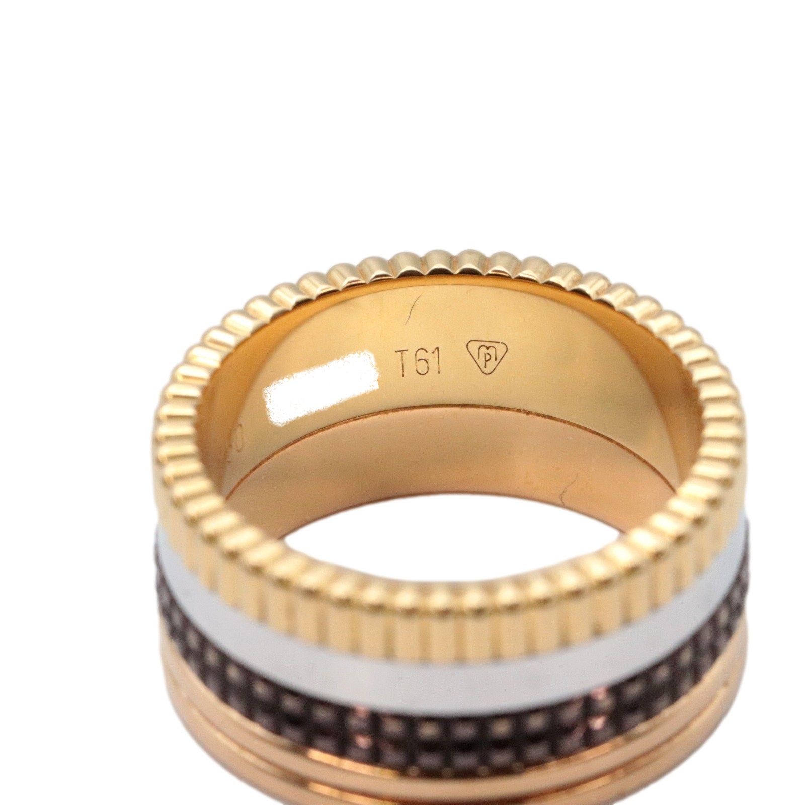 BOUCHERON ブシュロン リング K18WG 59 4806725F0001 ブシュロン キャトルクラシックラージ リング T61 約20.5号